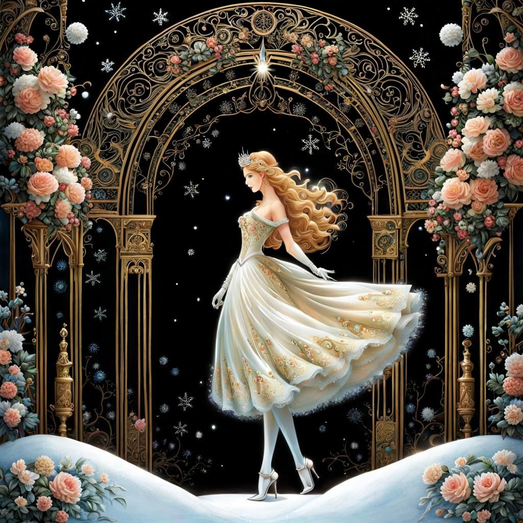 Snowy Landscape Evokes Wonder and Destiny