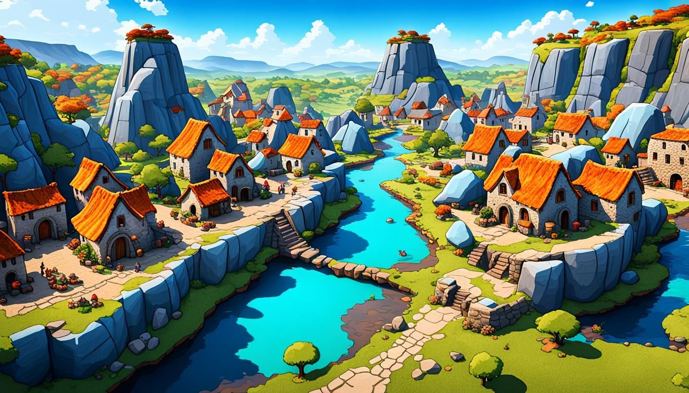 Fred Flintstone's Bedrock: A Prehistoric Townscape