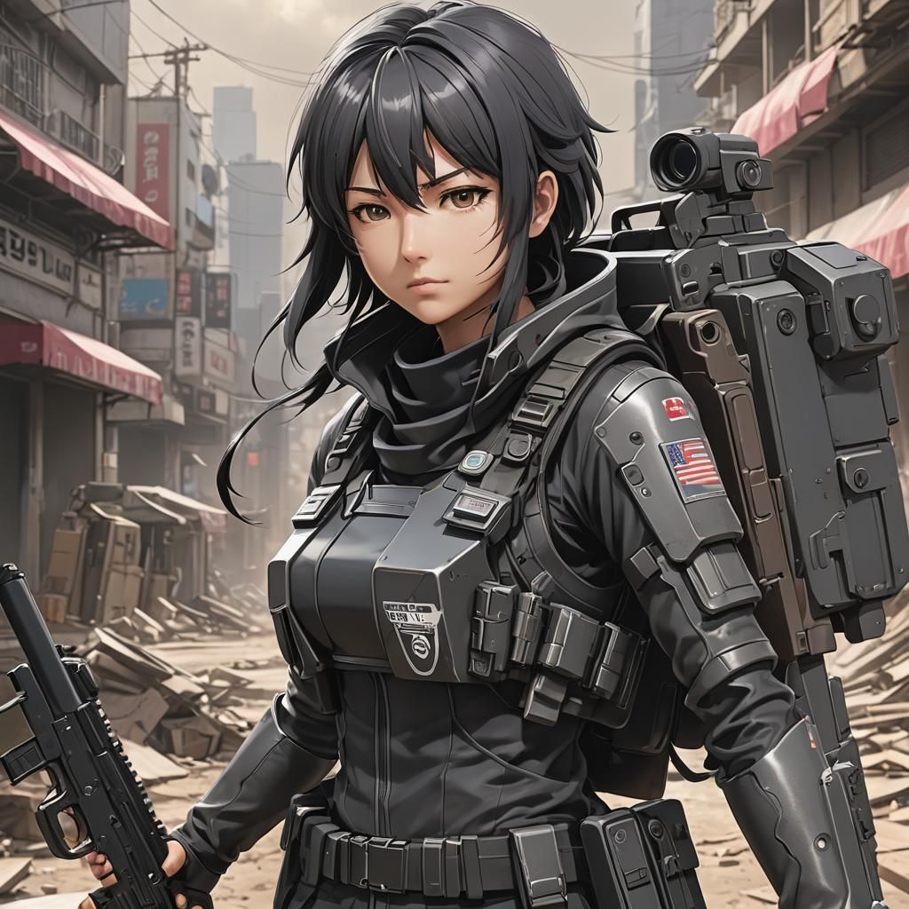 Kazuto Kirigaya in Gun Gale Online: 3D Anime Art