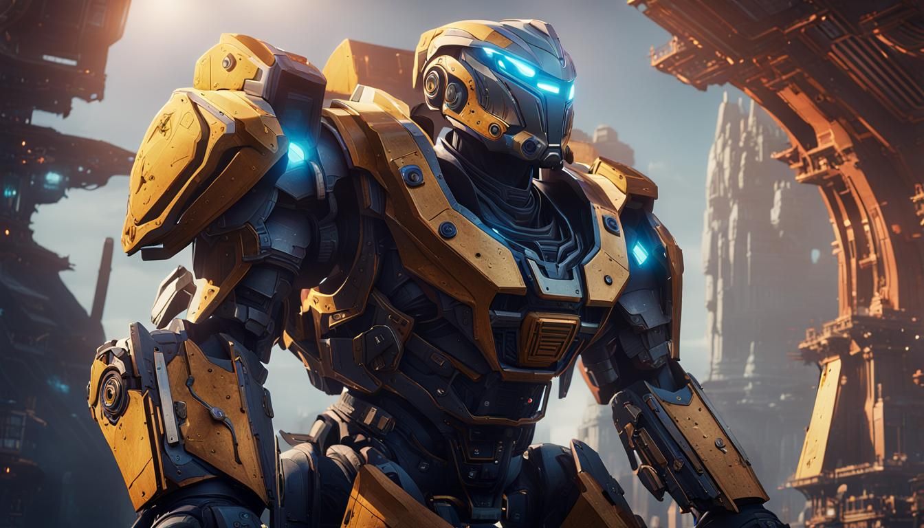 Destiny 2 Guardian in Intricate Mech Suit
