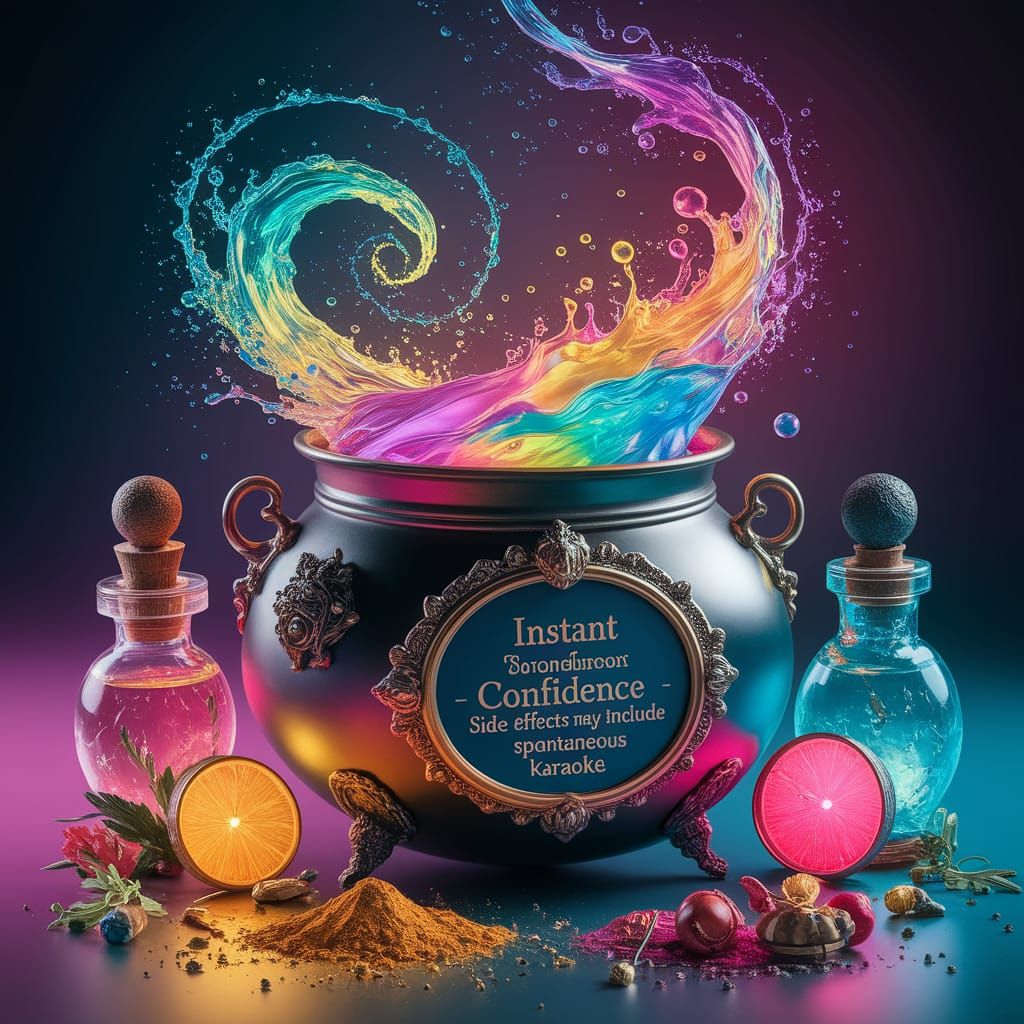 Magical Potion of Instant Confidence in Whimsical Storybook ...
