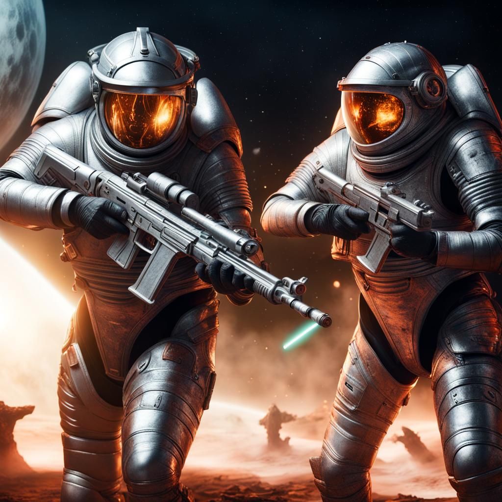 Knights Templar in Spacesuits Battle Aliens