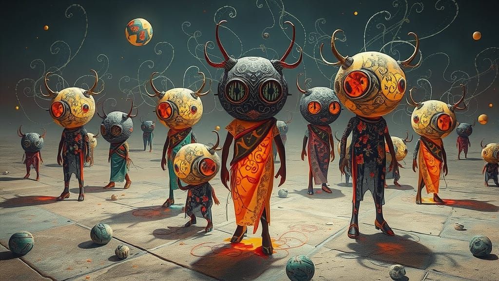 eyes darkly soft clothing 3D origami fractal chromoshadow visible on a wall Is a timebomb ticking? impasto trompe l'oeil...