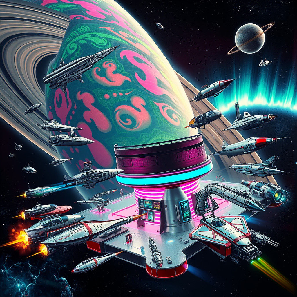 Extraterrestrial Spacecraft Refueling at Saturn Gas Station