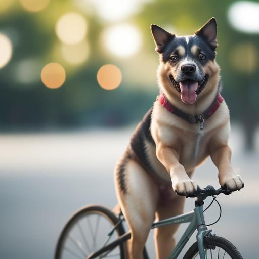 Dog Rides Bike: Professional Photography