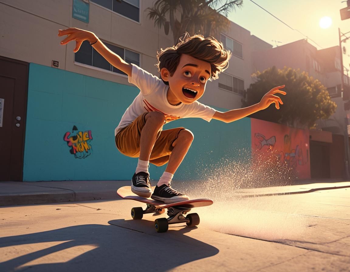 Sidewalk Surfing in 1960s Los Angeles