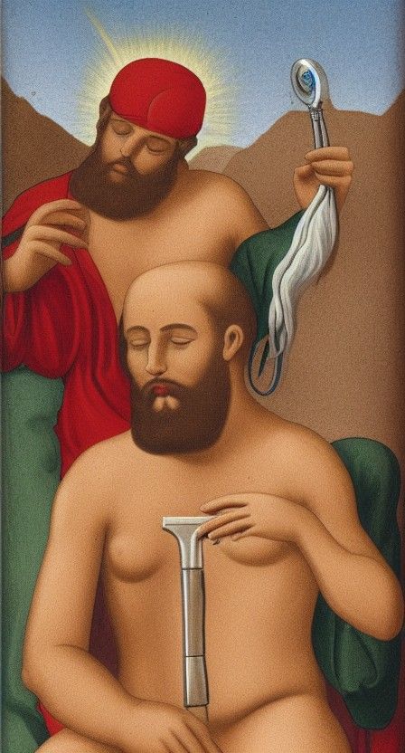 Prophet Moses Shaving