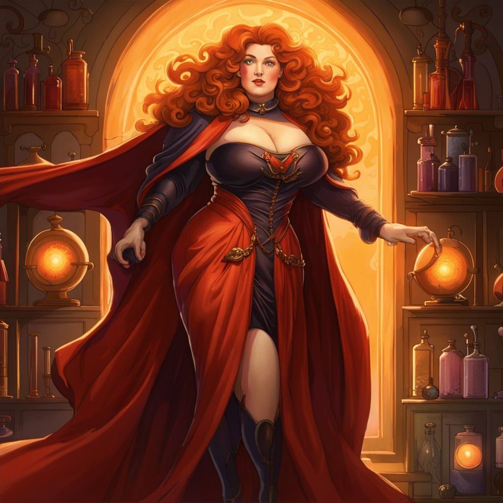 SuperGoddess Materializes in Alchemist's Lab