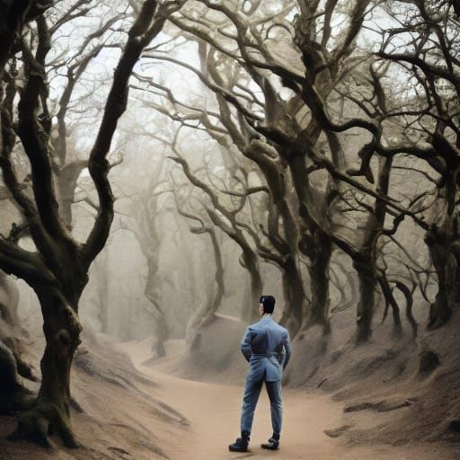 <lora:SD1-5 Portraits Fun:1.0> young man with eyes like twil...