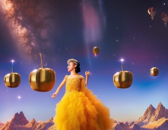 It's raining golden apples.