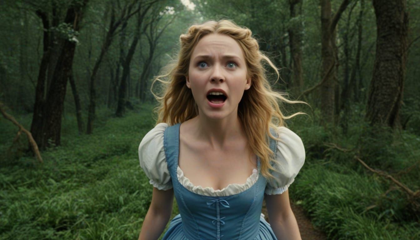 A Young Woman Flees Wonderland in a Dazzling, Dreamlike Land...