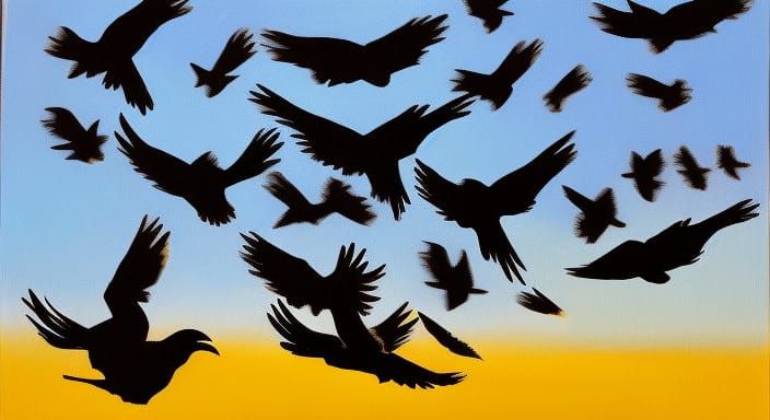 Blackbird Drones: Acrylic Action Shot