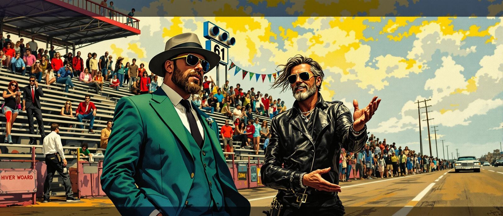 "Oh, the rovin' gambler, he was very bored
Tryin' to create a next world war"