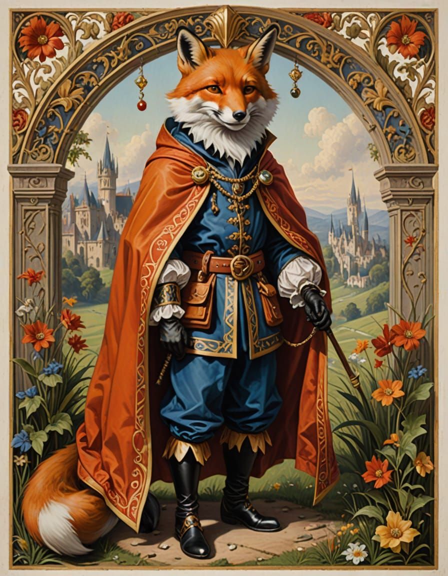 Whimsical Fox Jester