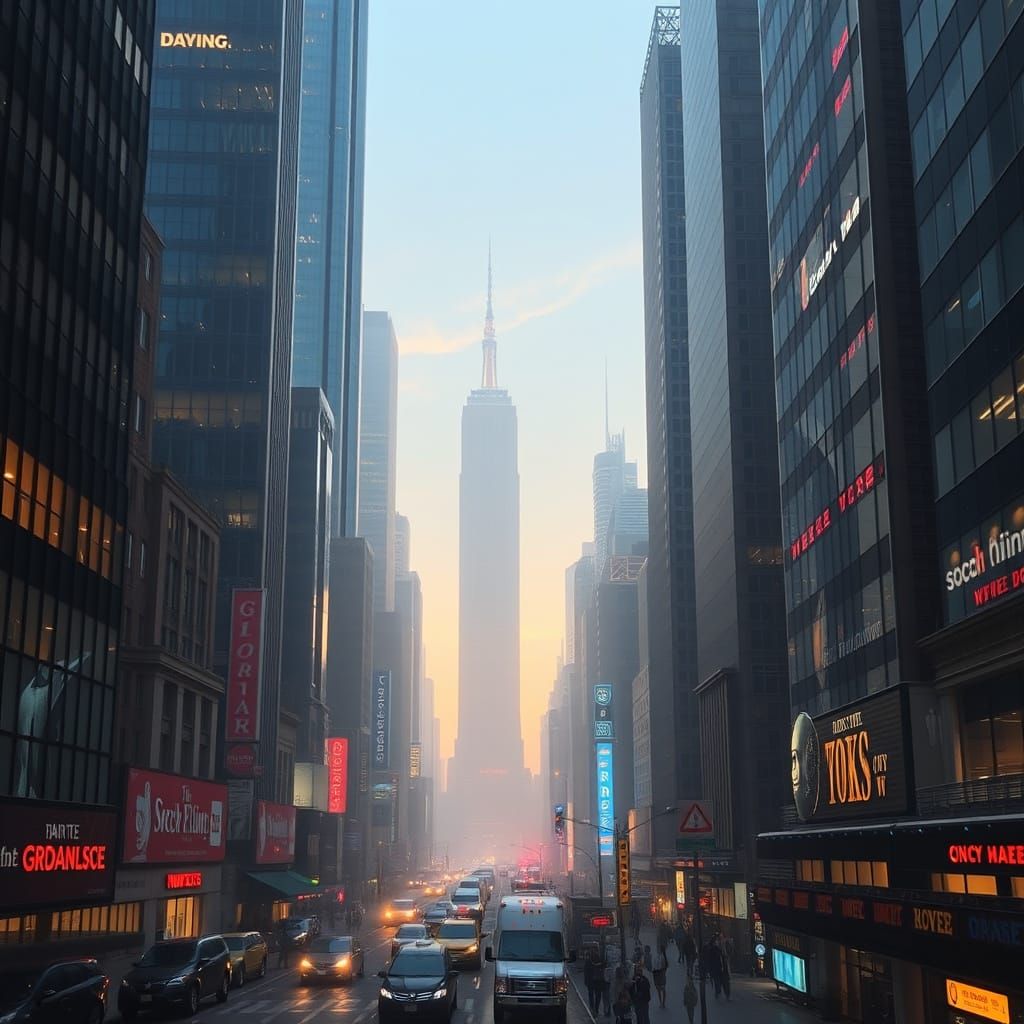 Futuristic New York City, Year 2049