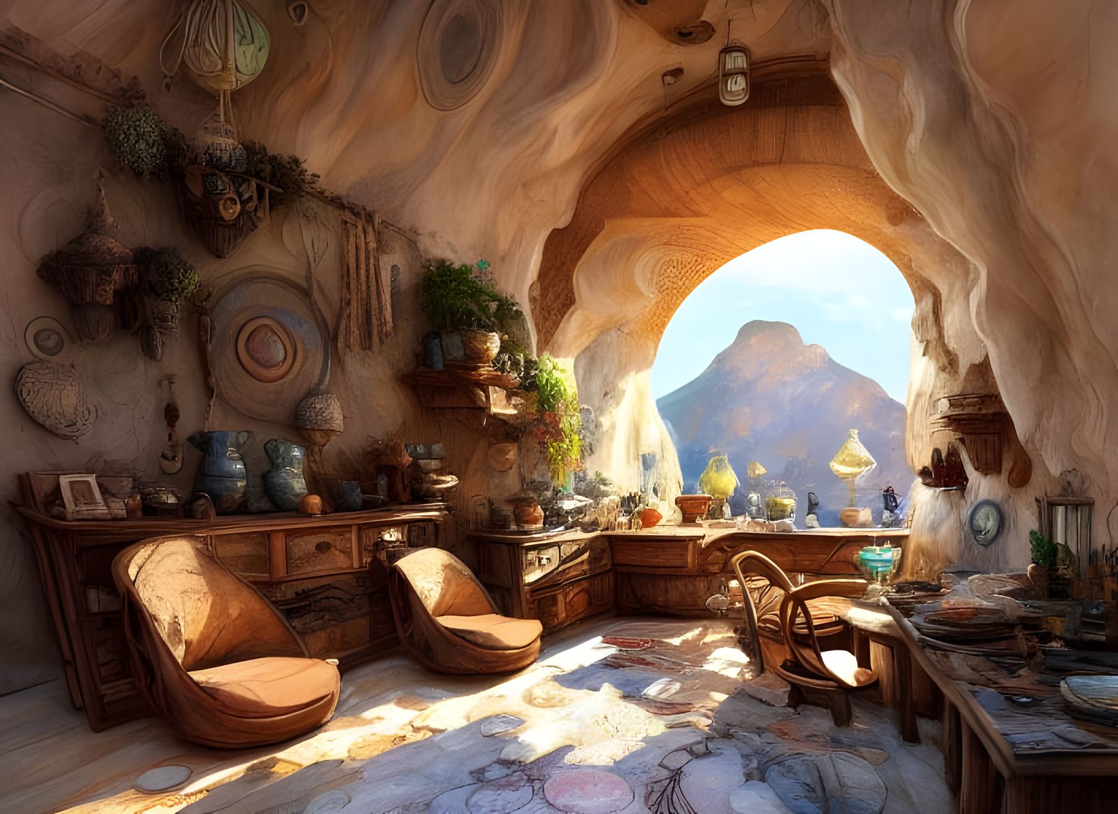 Cave home interior ... For rent !