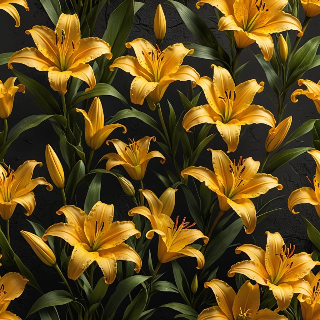 Yellow lilies