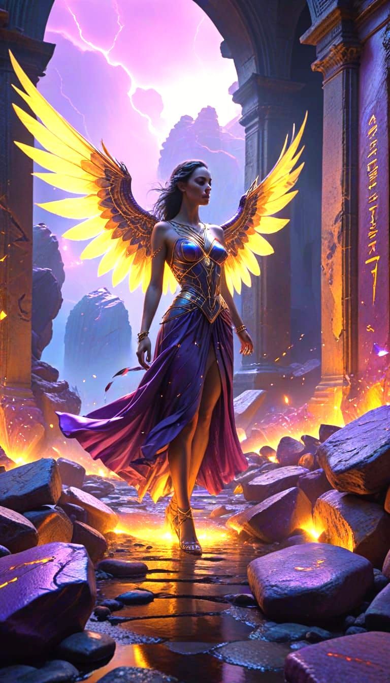 Mystical Being in Surreal Realm: Digital Matte Painting