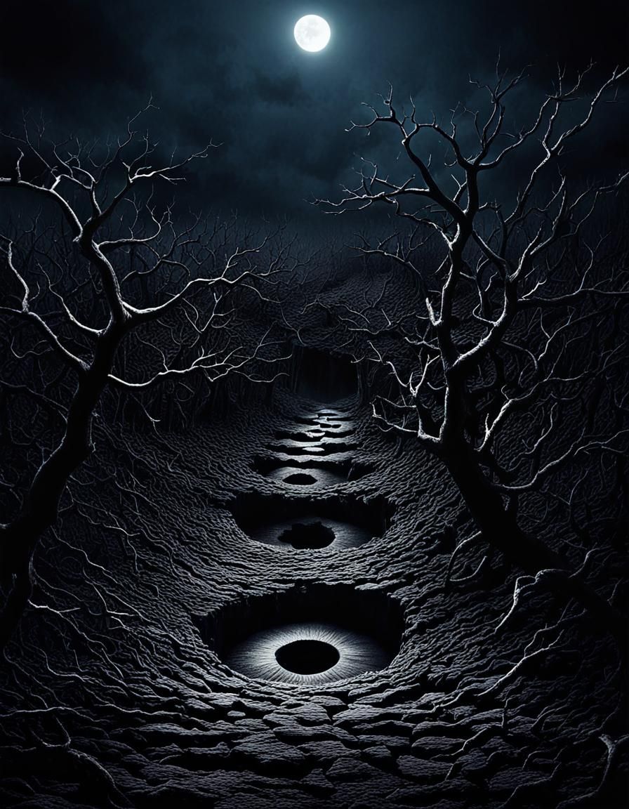 Evil Grows: A Dark Conceptual Image