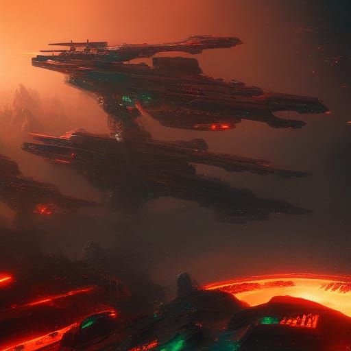 Attack Ships on Fire Near Orion