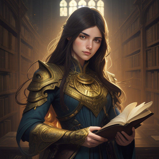 Ethereal Mystic of Damascus: Ancient Wisdom in Vibrant Hues