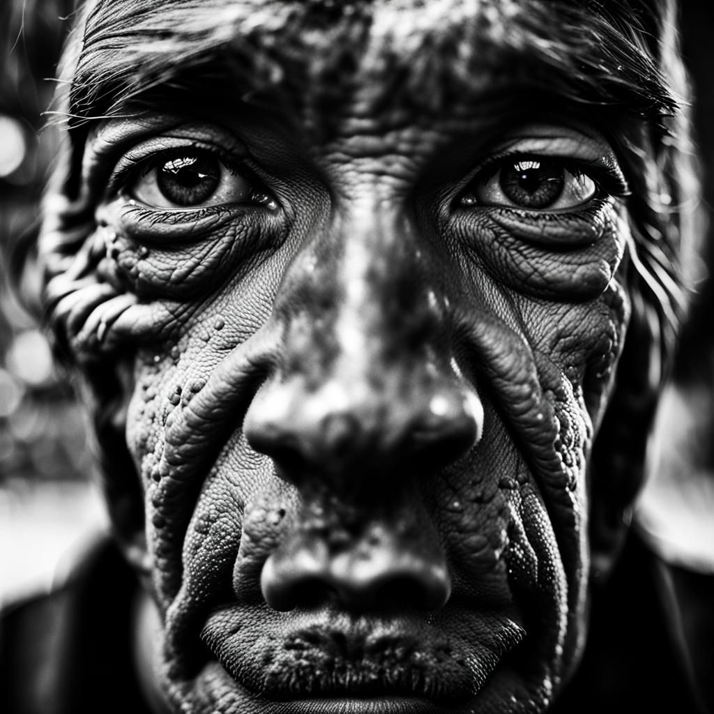 Emotive Portrait Against Bullying, Close-Up