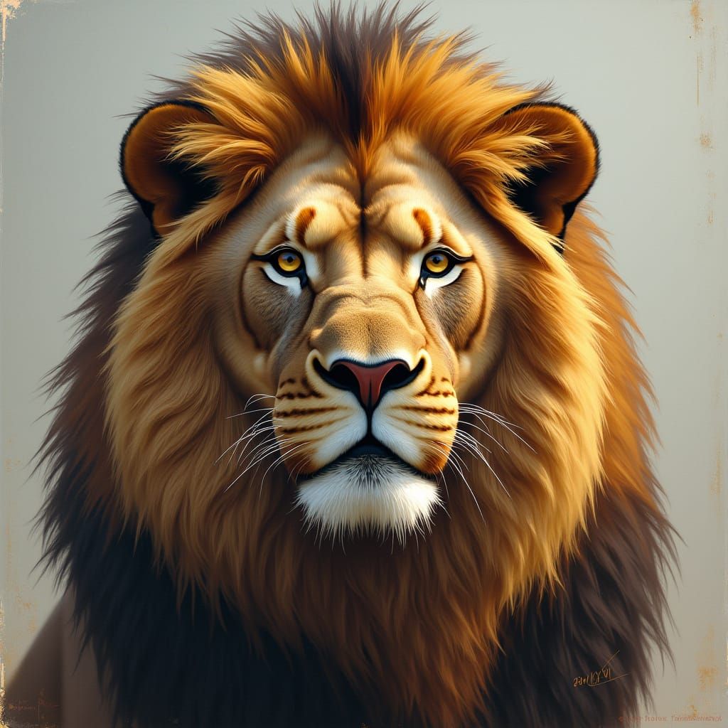 Majestic Lion Mane Reveals MMXXVI Roman Numerals