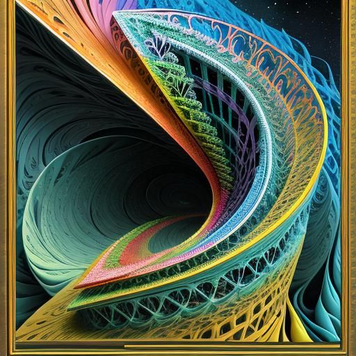 Technicolor Fractal Geology in Photorealistic 3D