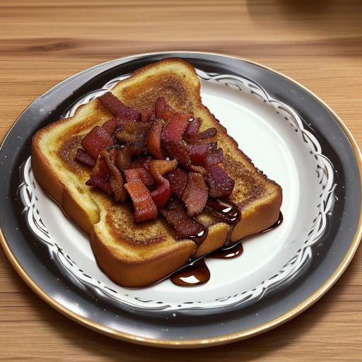 stuffed french toast with bacon