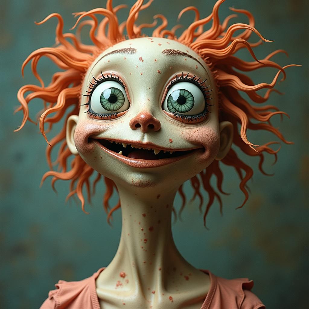 Graceful Weirdness Personified: A Digital Portrait