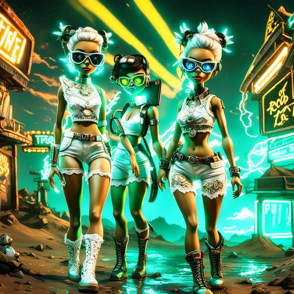 Fallout Bratz Dolls at Nuke Cola Carnival