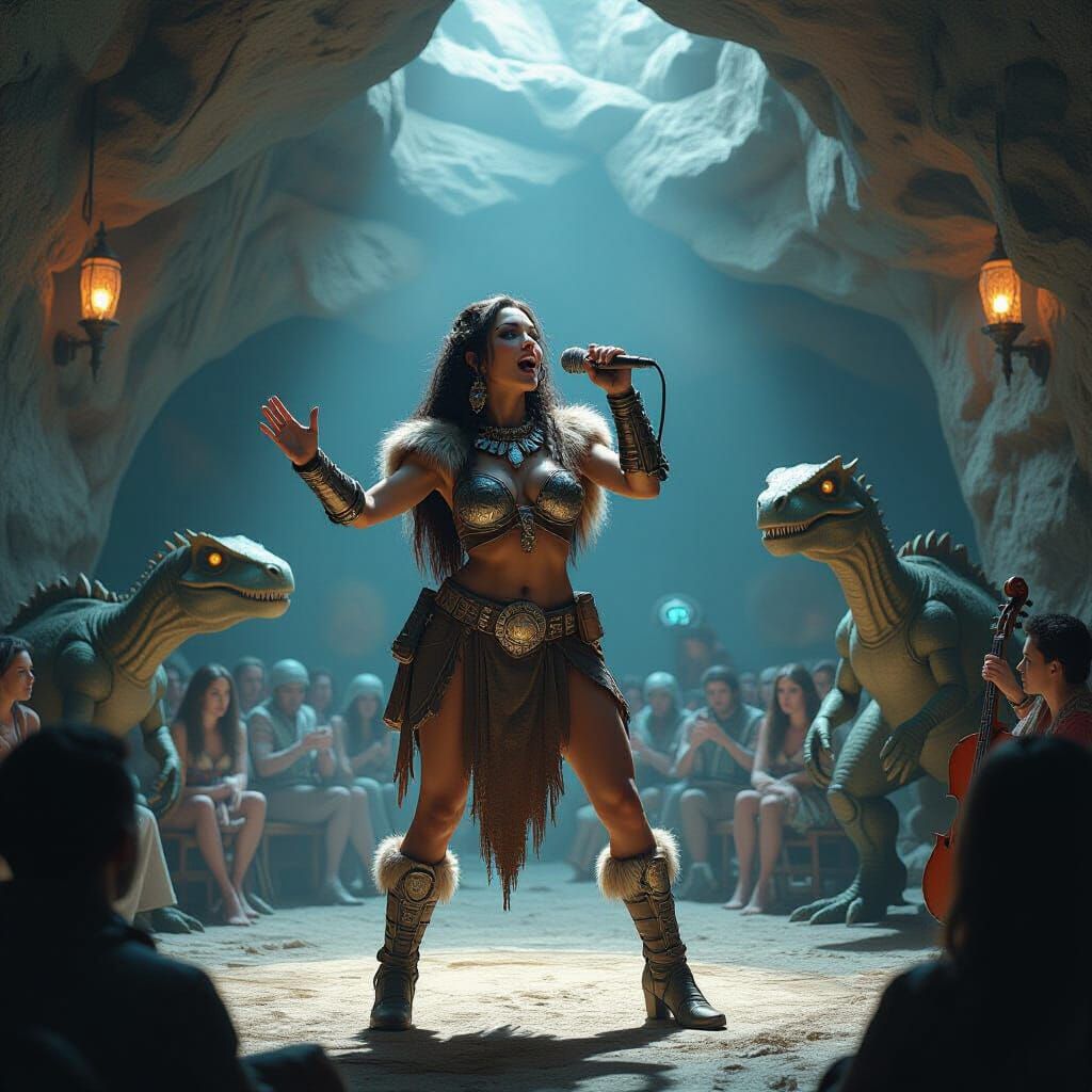 Cavewoman's Prehistoric Cabaret, Renaissance Sci-Fi Style