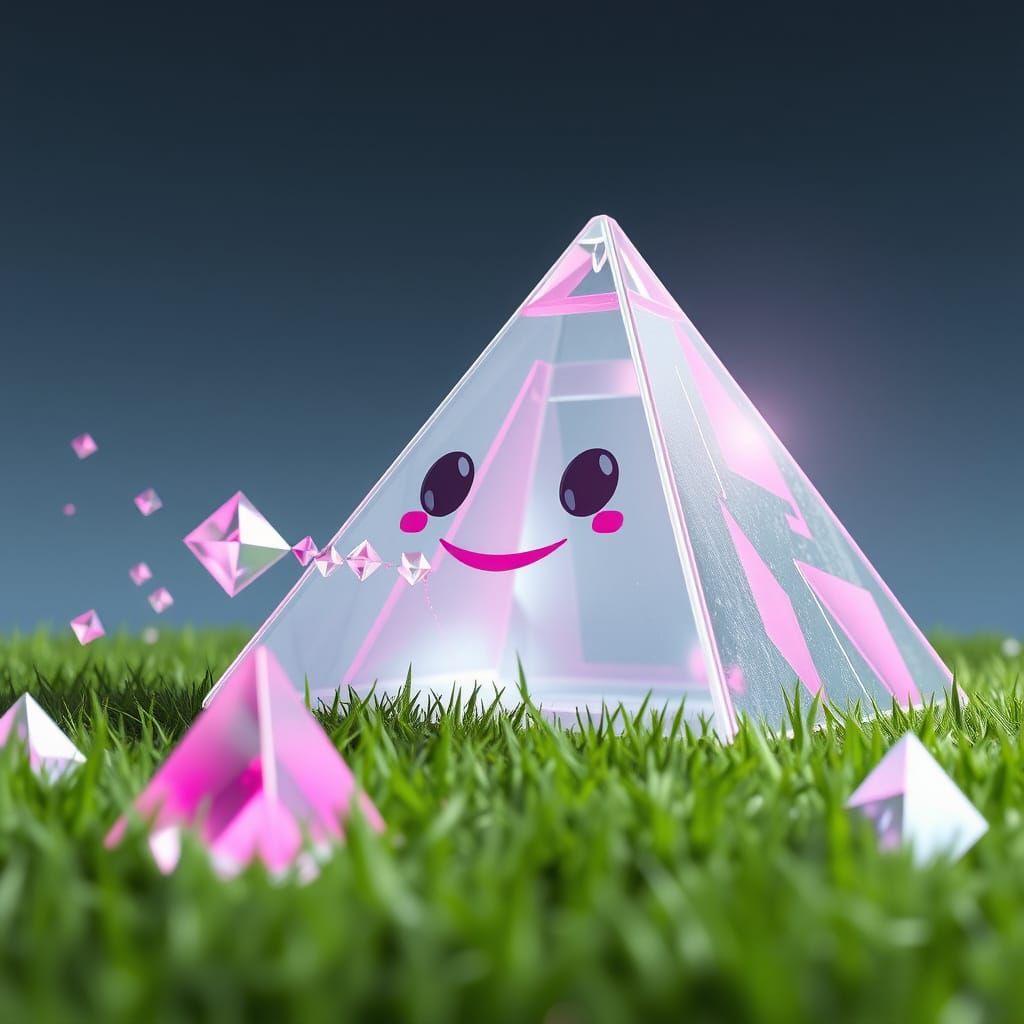 Futuristic Pyramid Scene in High-Definition