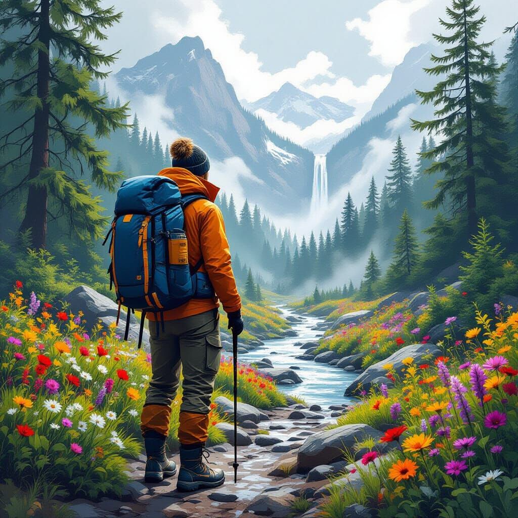 Wilderness Hike with Tour Guide in Atmospheric Style