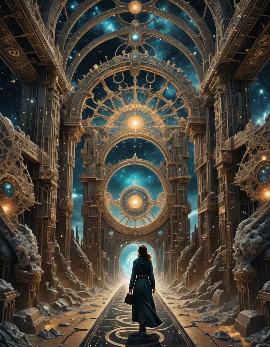 Cosmic Gate: A Surreal Fractal Portal