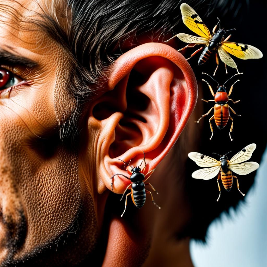 Surreal and Scary Insects in Ear Canal