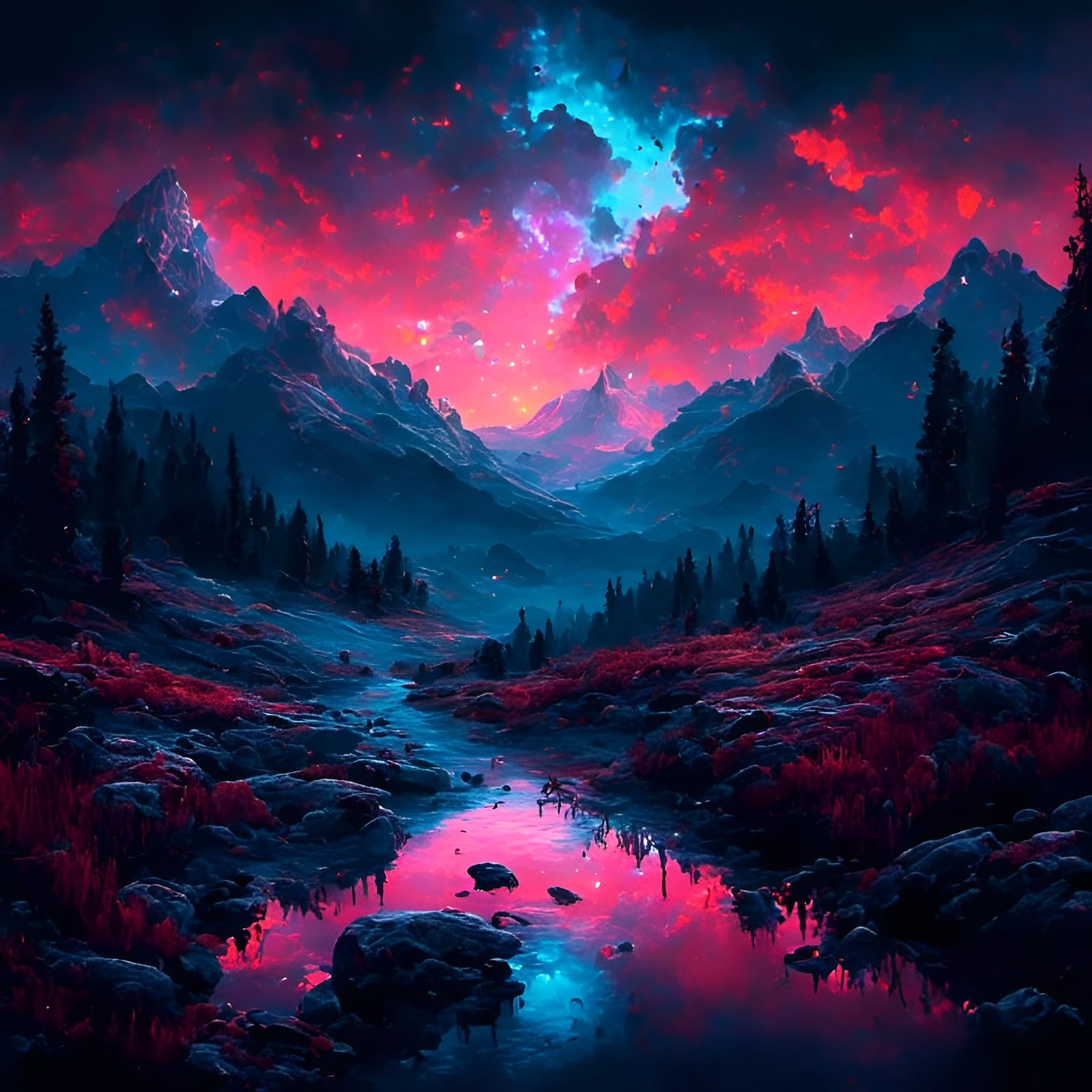 Coherent Landscape with Surreal Artistry