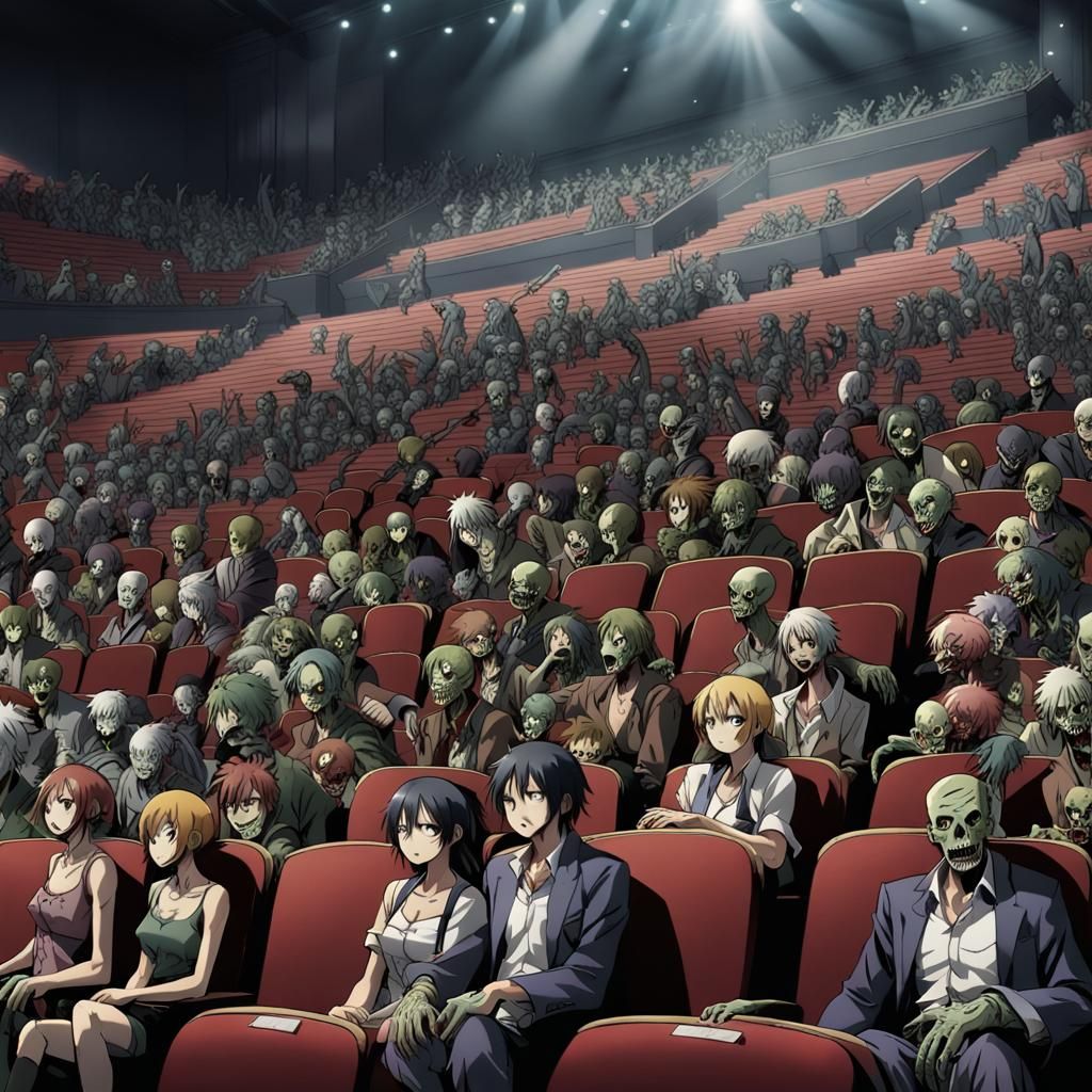 Zombies Attend Hollywood Event in Anime Style