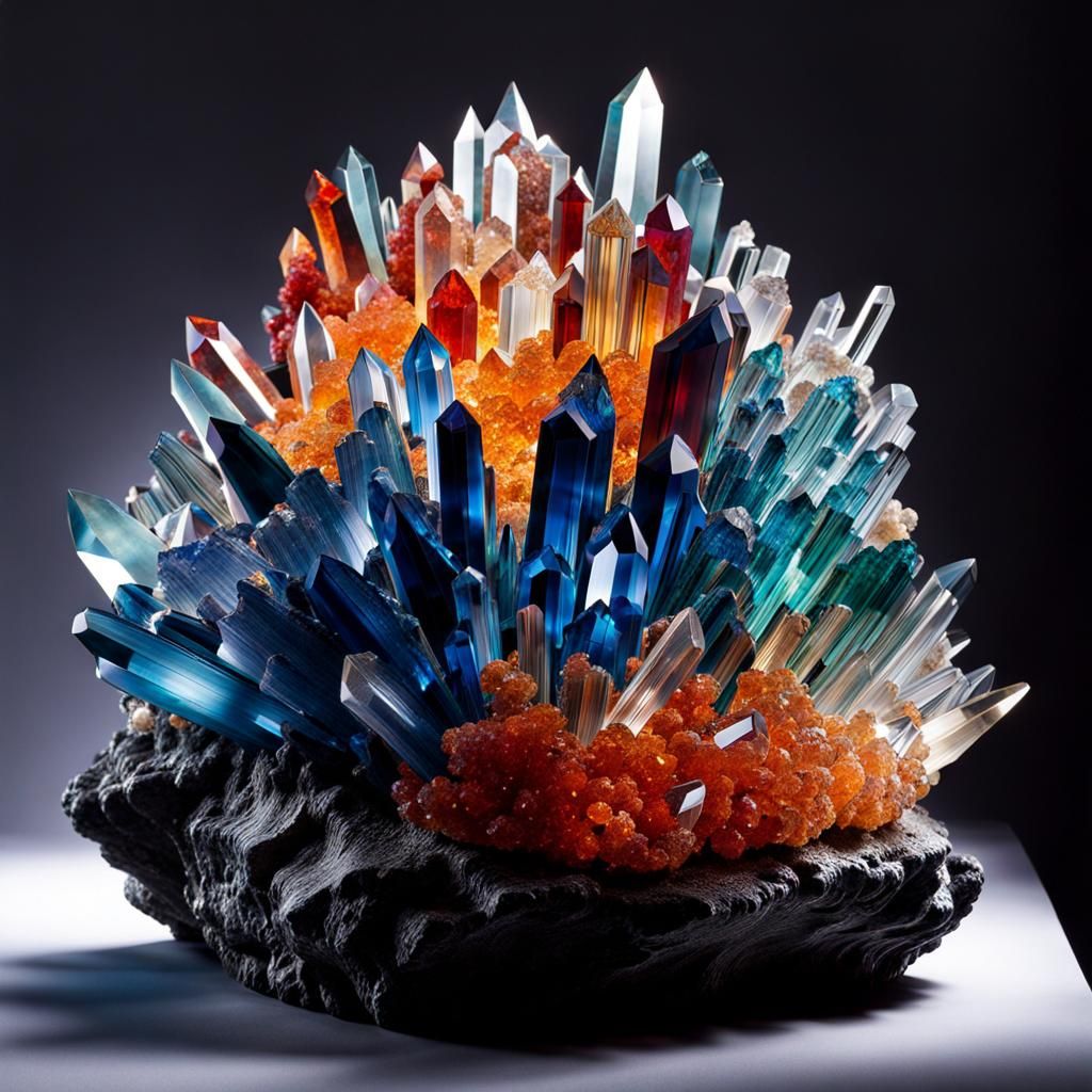 Crystalline Creations: Intricate Objects Made of Crystals