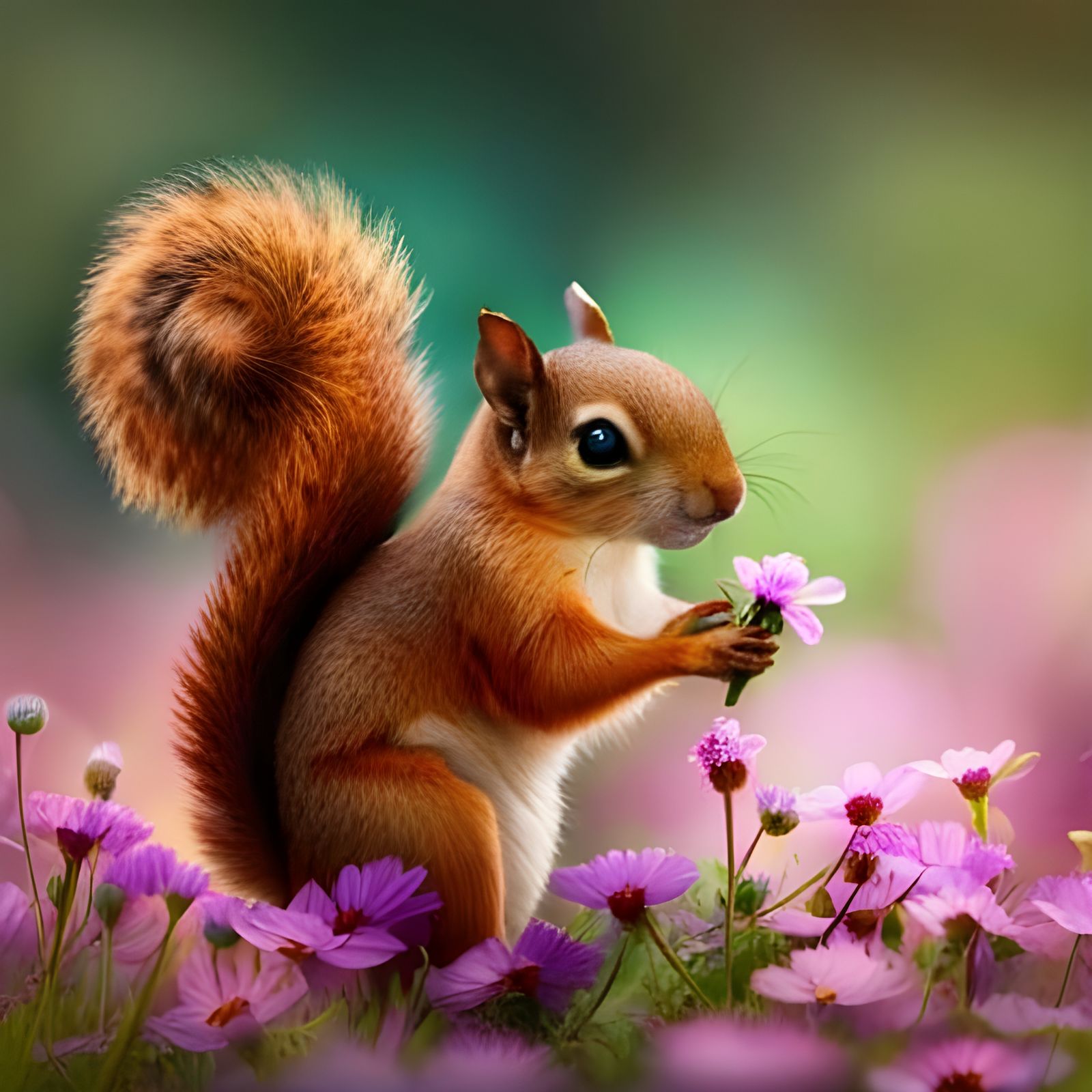 Picking flowers for my girlfriend