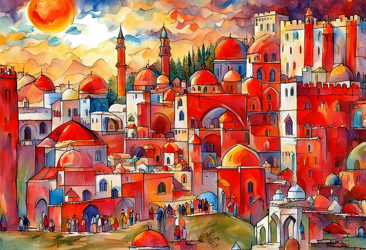 AI Generated Image of Old City Jerusalem