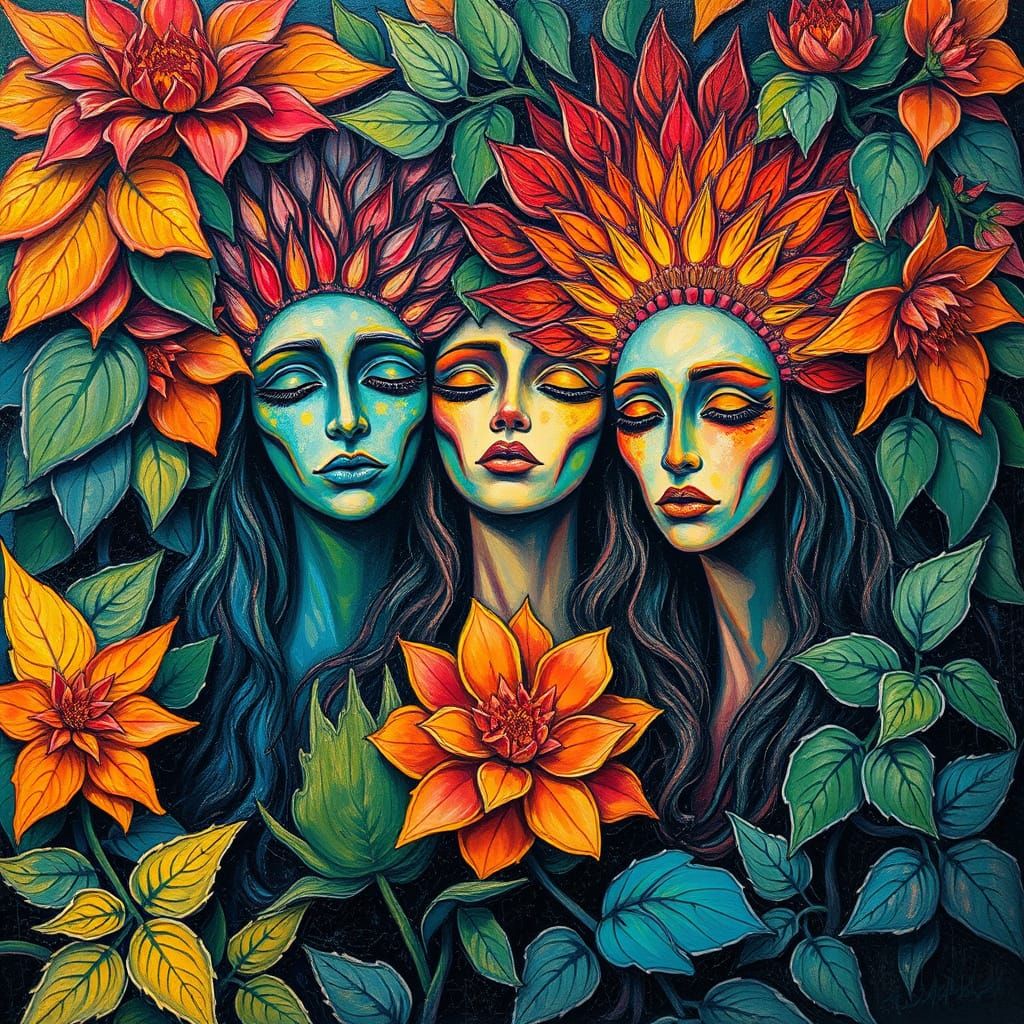 Living Oracles in Neo-Impressionistic Expressionist Style