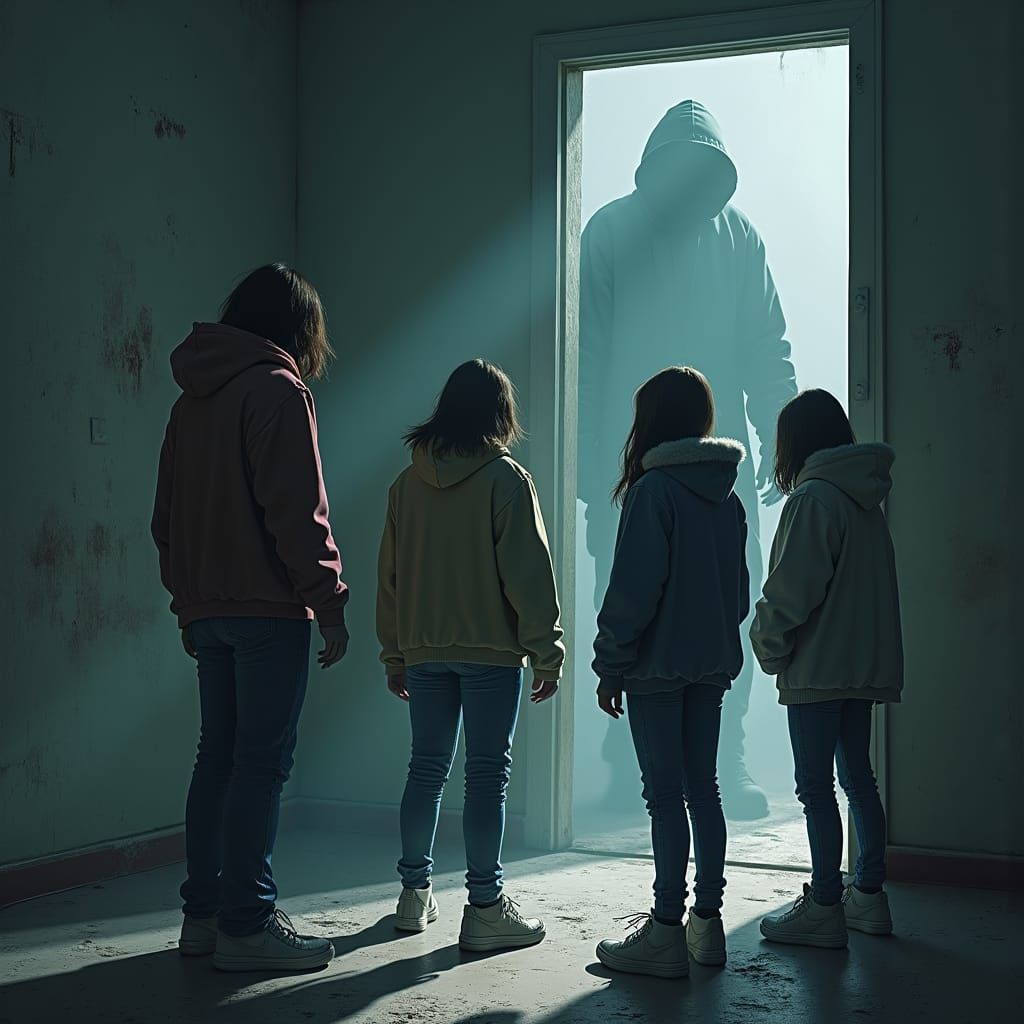 Eerie Shadow Terrifies Teenagers in Abandoned Room