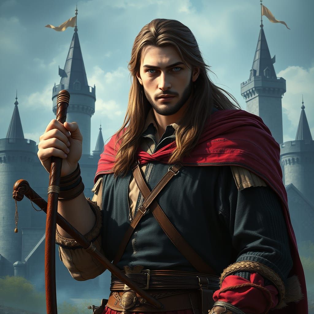 Medieval Knight in Regal Splendor