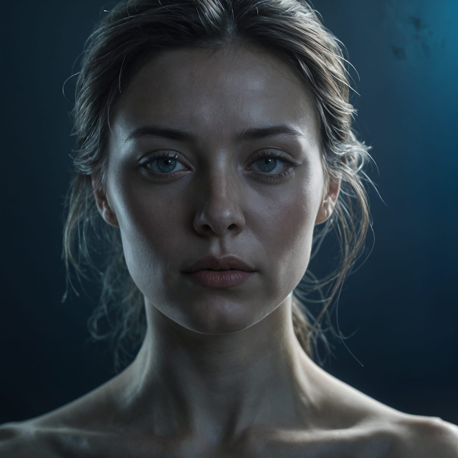 Eerily Elegant Female Portrait in Dreamlike Style