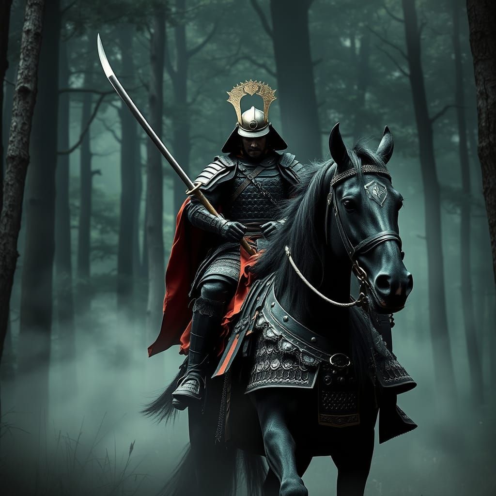 Samurai in Battle Readiness