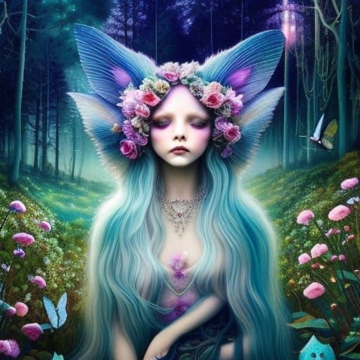 Enchanting Fairy Princess in Pop Surrealism Style