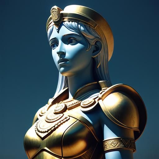 Epic Goddess Athena in Cinematic Style