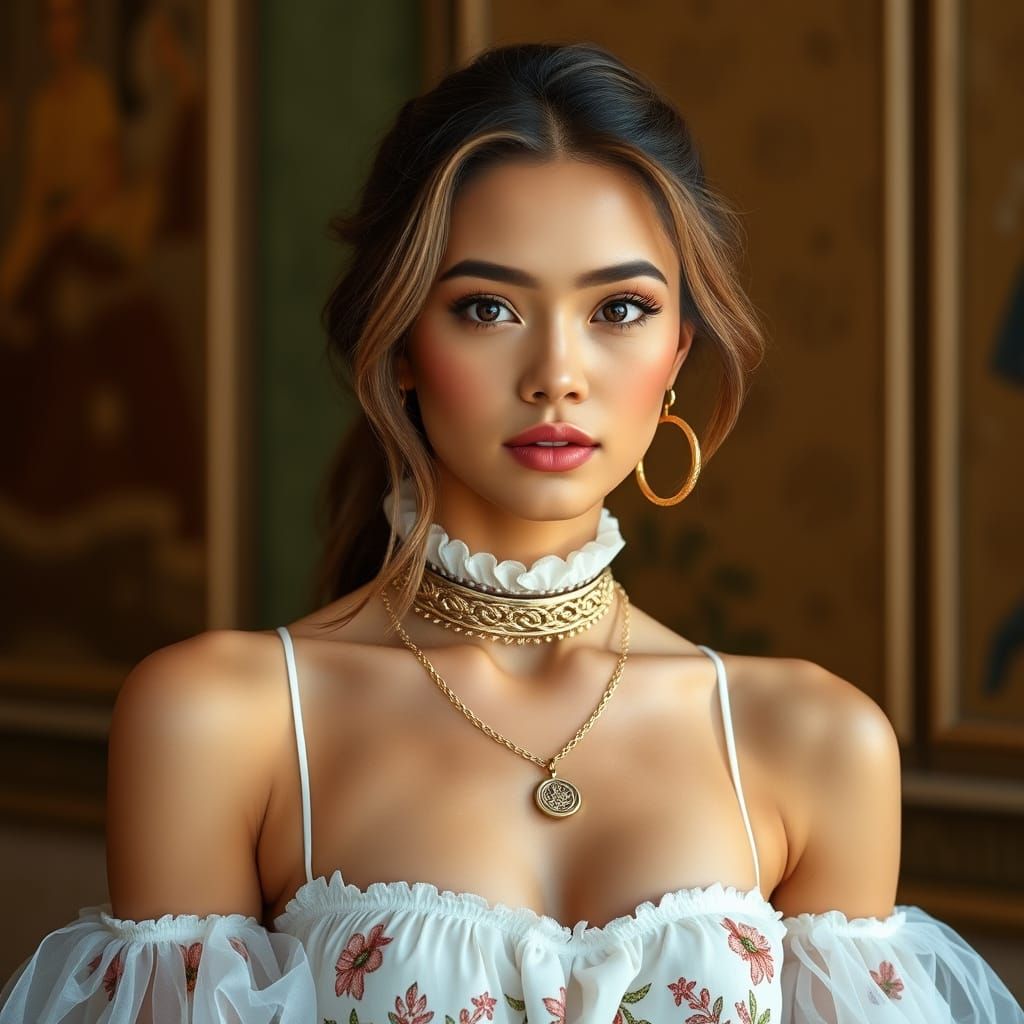 Stunning Young Woman Outfit