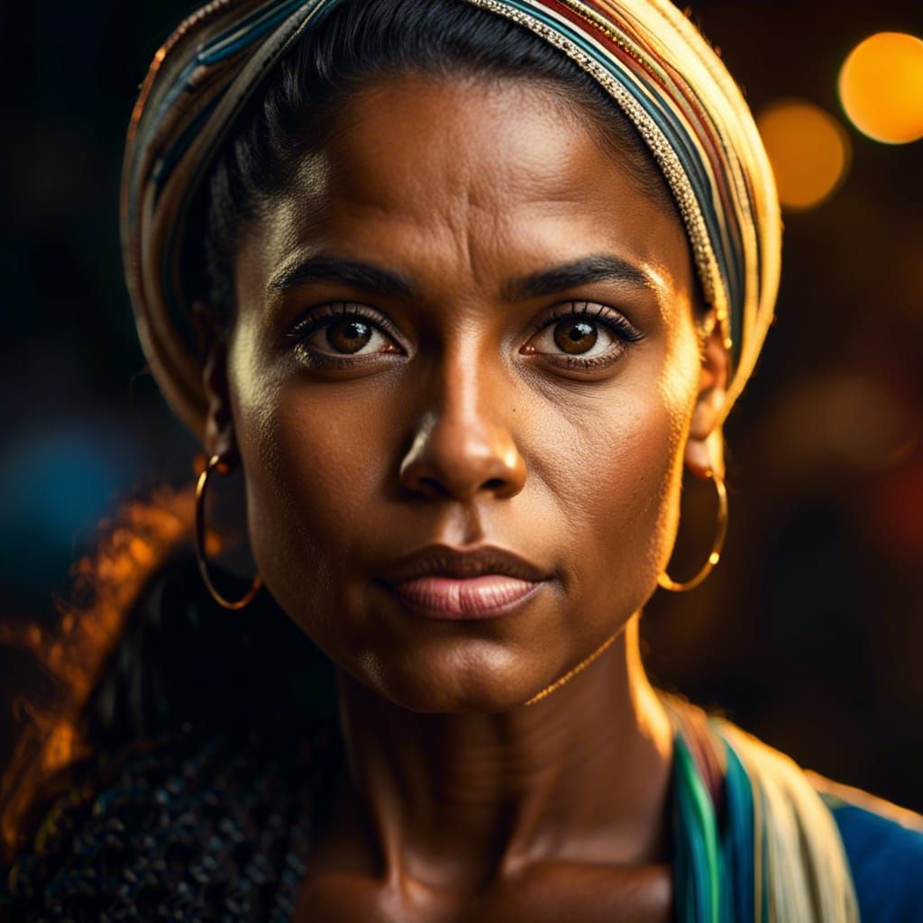 Cinematic Portrait of a Beautiful Person from Brazil